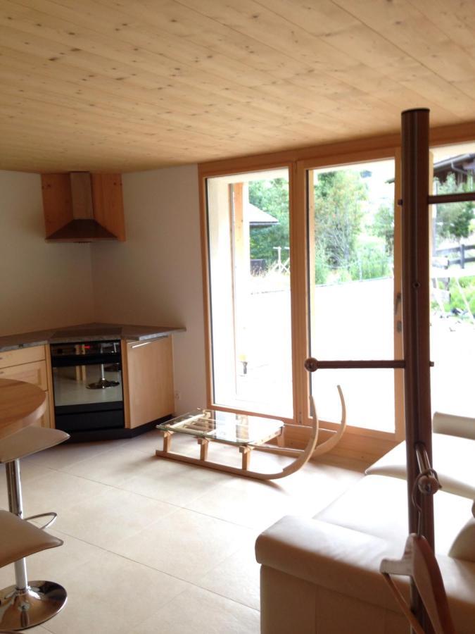 2-Zimmer Ferienwohnung,Parterre,Sitzplatz,Garage Adelboden Zewnętrze zdjęcie