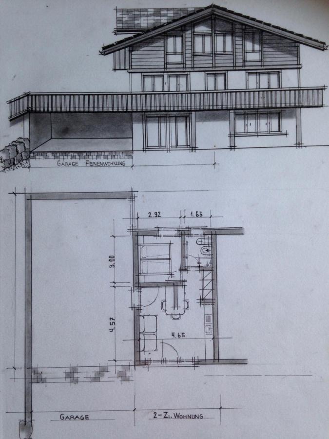 2-Zimmer Ferienwohnung,Parterre,Sitzplatz,Garage Adelboden Zewnętrze zdjęcie