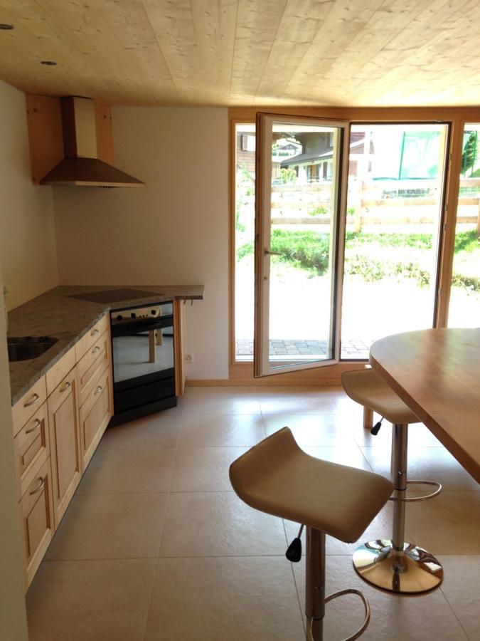 2-Zimmer Ferienwohnung,Parterre,Sitzplatz,Garage Adelboden Zewnętrze zdjęcie